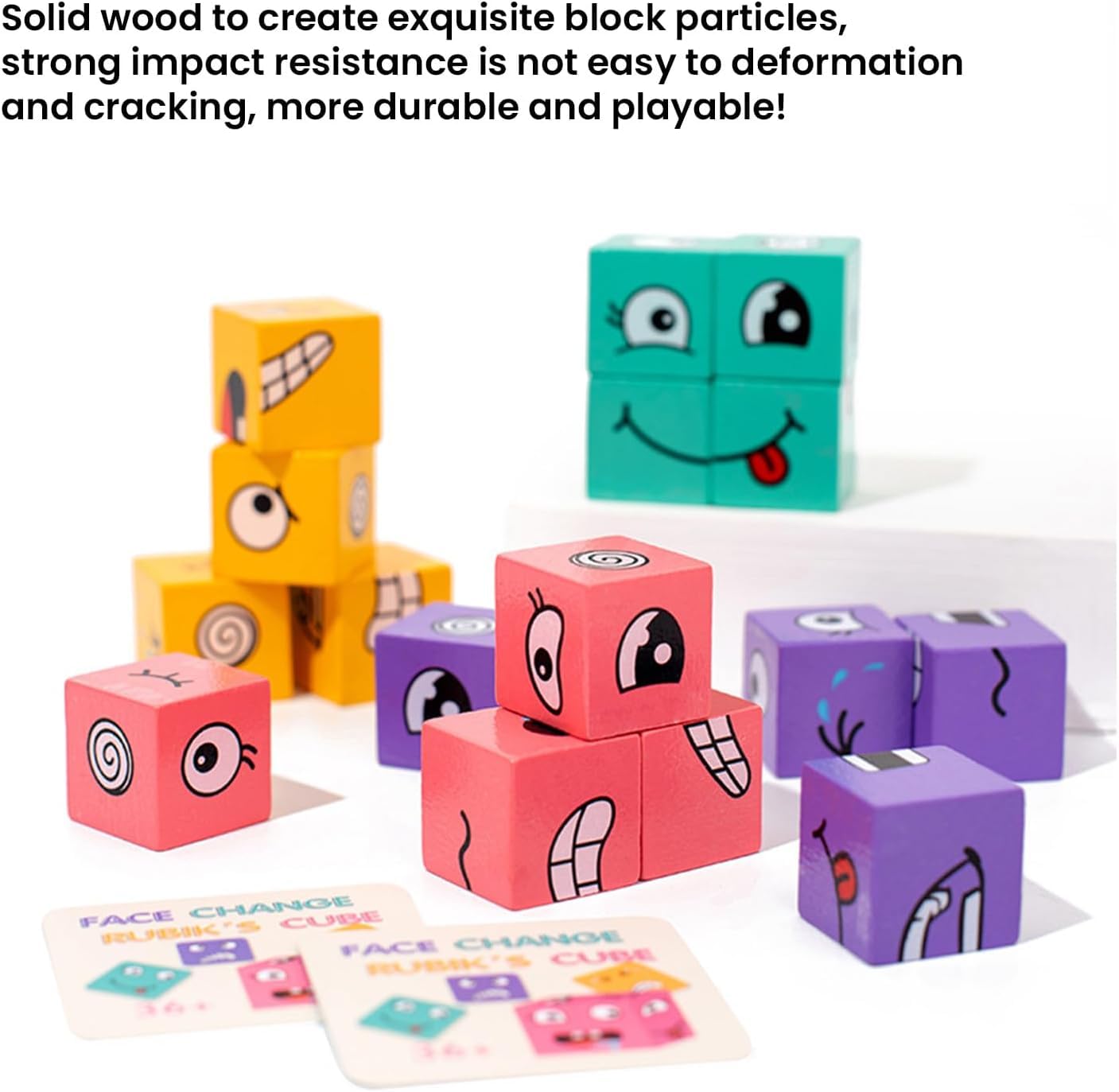 RoYco Emoji Rubik Cube Face Changing Game for Kids (Emoji 16 Cube